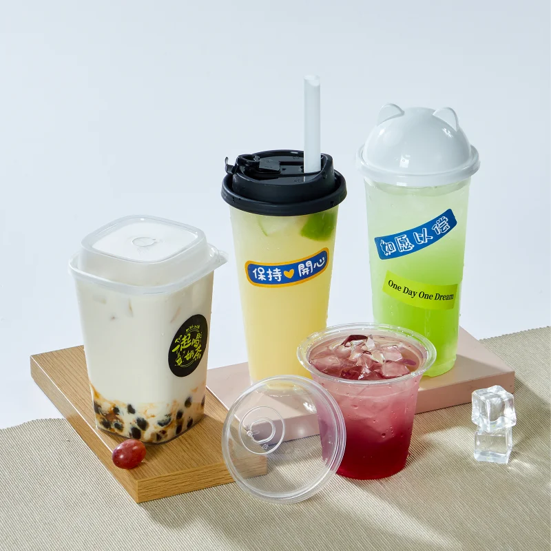 Eco PET Cold Brew Coffee Cup Disposable Plastic Juice Cups